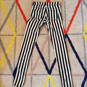 H&M Divided black and white stripe legging pants