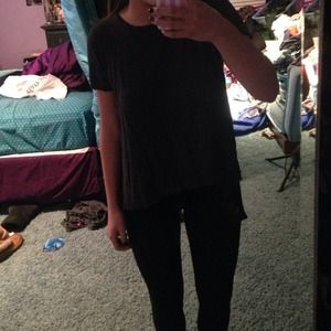 Forever 21 high low shirt GREY and BLACK