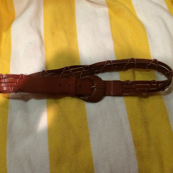 Brown braided belt - Picture 2 of 2