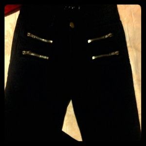 Black Denim with zippers