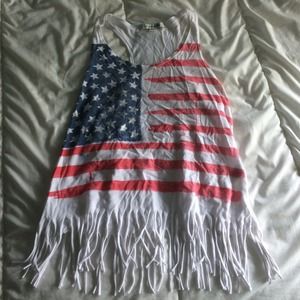 American flag tank