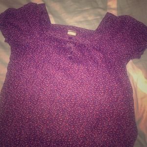 Floral print work top