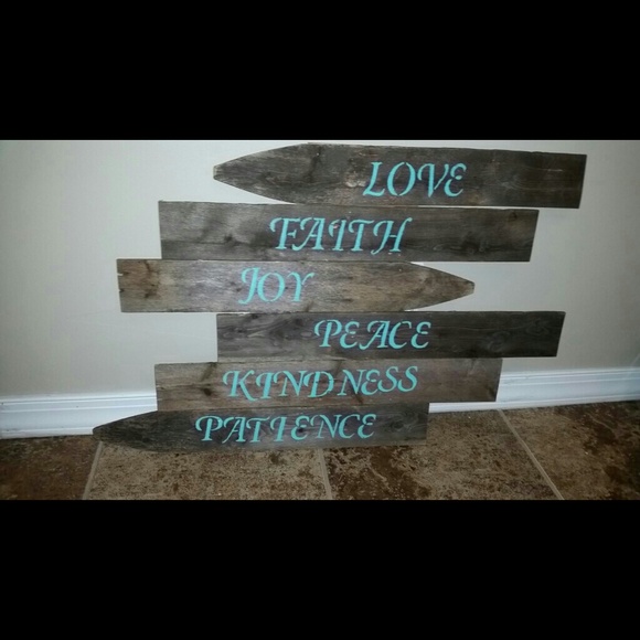 Reclaimed wood sign handmade