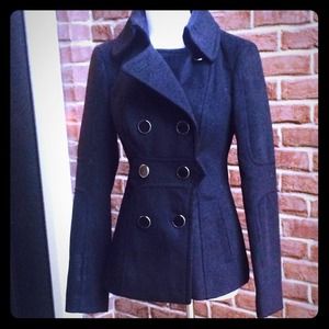 SOLD - Jessica Simpson XS Black Peacoat
