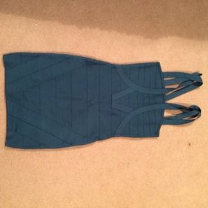 Bodycon teal dress