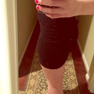 Black lace skirt