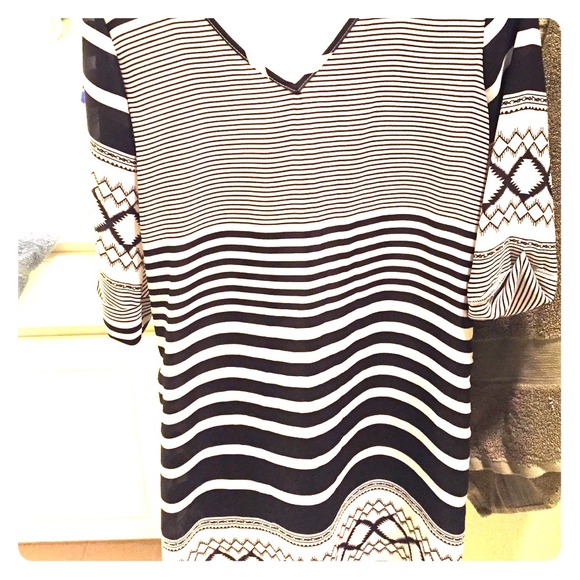 Black and white dress