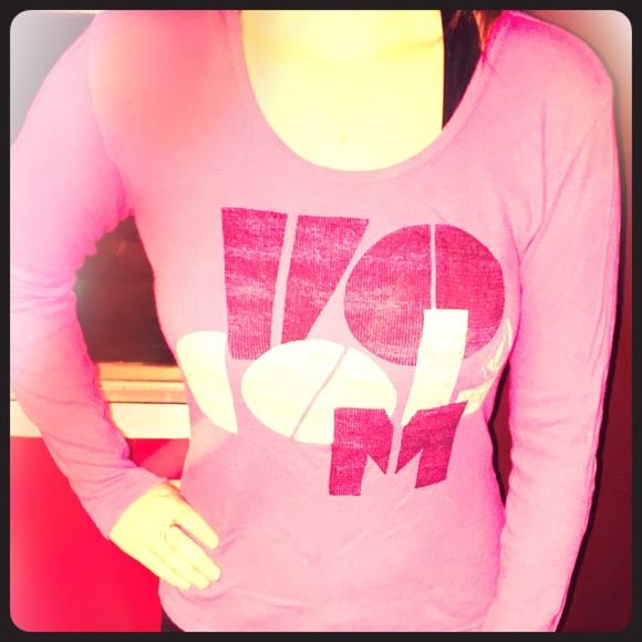 Volcom hott pink long sleeved shirt