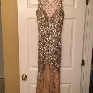 Sequin Gold formal by Primavera. Size 6.
