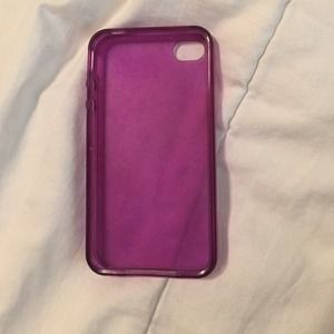 Rubber purple iPhone 4 case