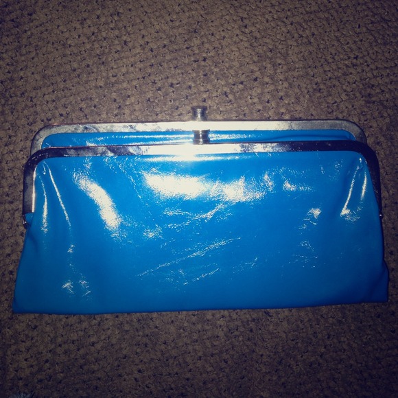 Cobalt blue Lauren style wallet