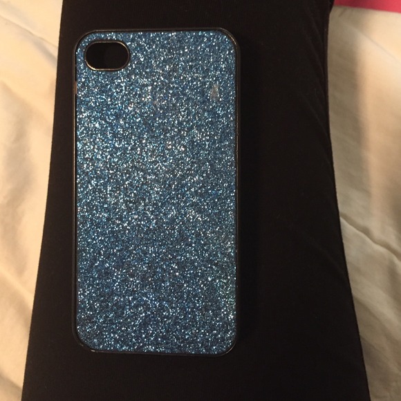 Sparkly blue iPhone 4 case