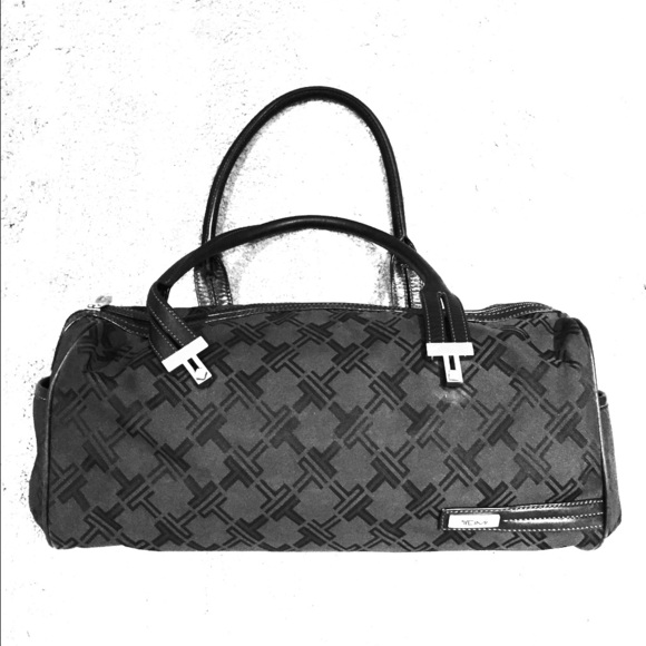 Black TUMI signature handbag