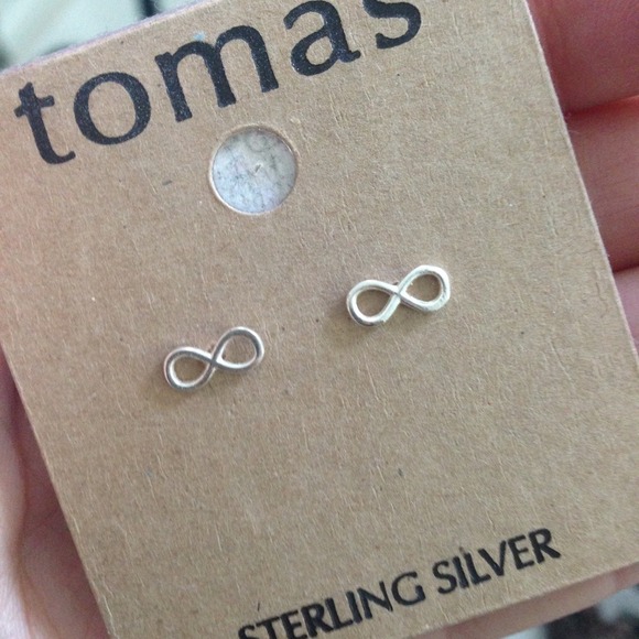 Infinity Sterling Silver Stud Earring