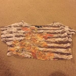 Beautiful lace crop top!