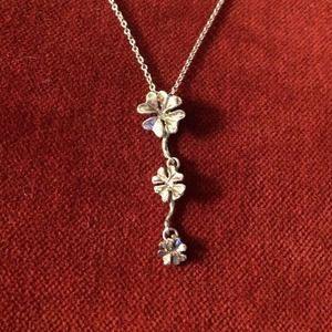 Sterling Silver Four leaf clover necklace