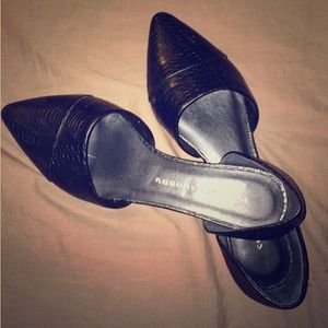 Chinese Laundry D'orsay Flats - Black Leather