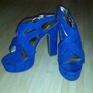 Blue heels