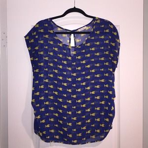 ❌SOLD❌ Phanuel Chiffon Blouse size M