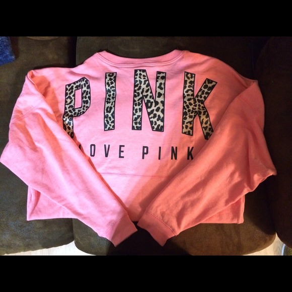 Leopard VS Pink Sweater NWOT