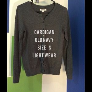 Dark Gray Cardigan Small