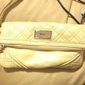 NY & Co off white clutch