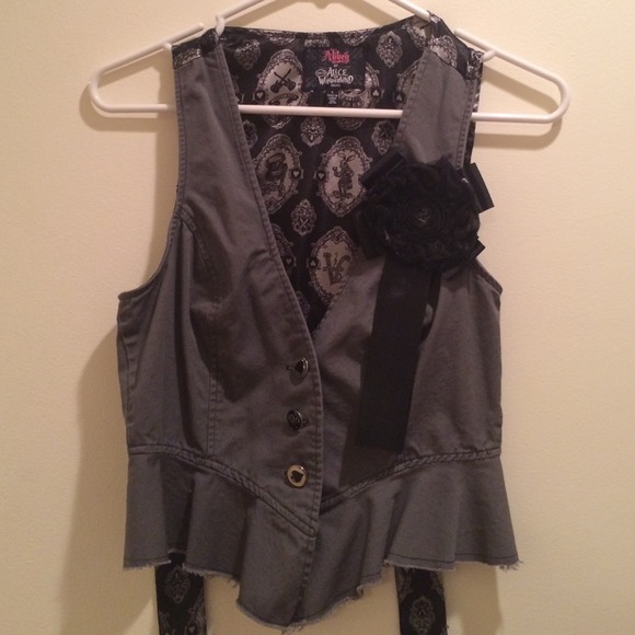 Disney Alice in wonderland punk rock vest