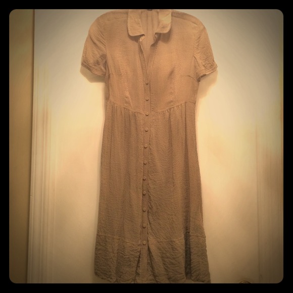 Banana Republic Silk Seersucker Print Shirtdress.