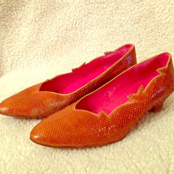 di Brazzi Shoes - HOSTPICK Python 1980's Camel Short Stack