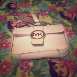 White MK purse