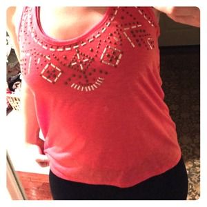 Embellished tank top