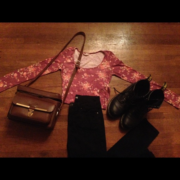 Pacsun Long Sleeved Floral Shirt