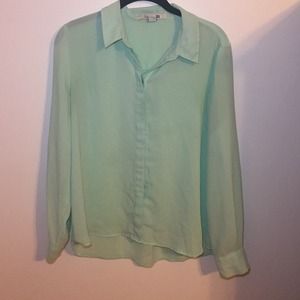 Mint Collared Blouse