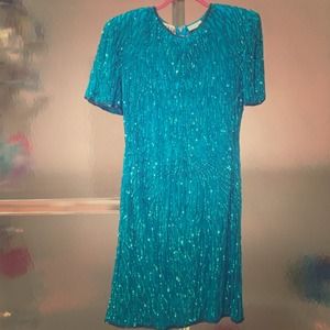 Beautiful blue sparkly dress