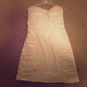 Tight fitted white dress