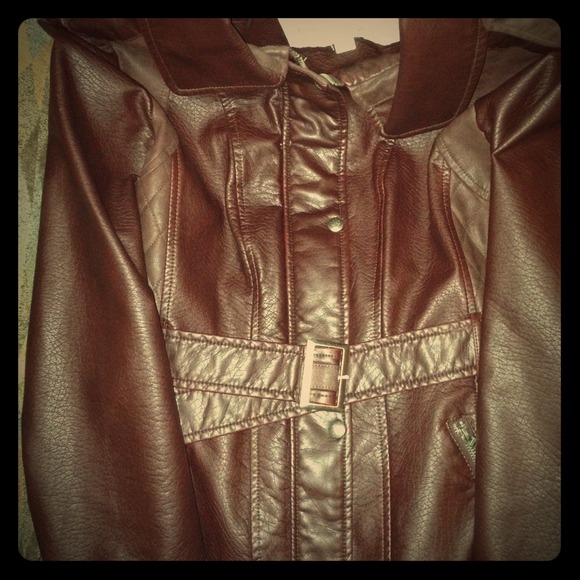 Jessica Simpson leather jacket