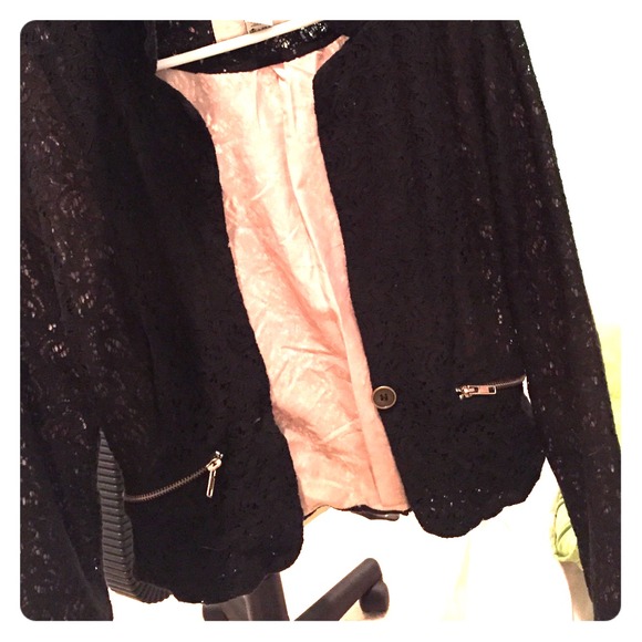 Black lace blazer