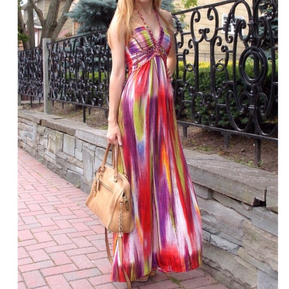 Cynthia Rowley Dresses & Skirts - FLASH SALE: Cynthia Rowley multi color Maxi dress