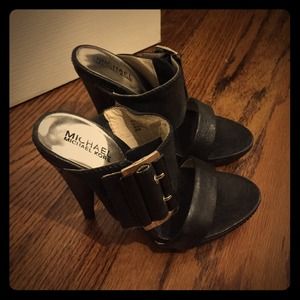 Michael Kors Black Heels Sandals Shoes