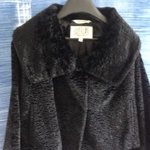 Bill Blass faux Persian lamb dressy jacket