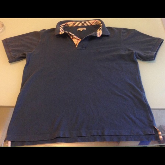Burberry polo style shirt (blue) XXL