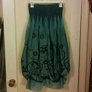 Blue skirt/tube dress