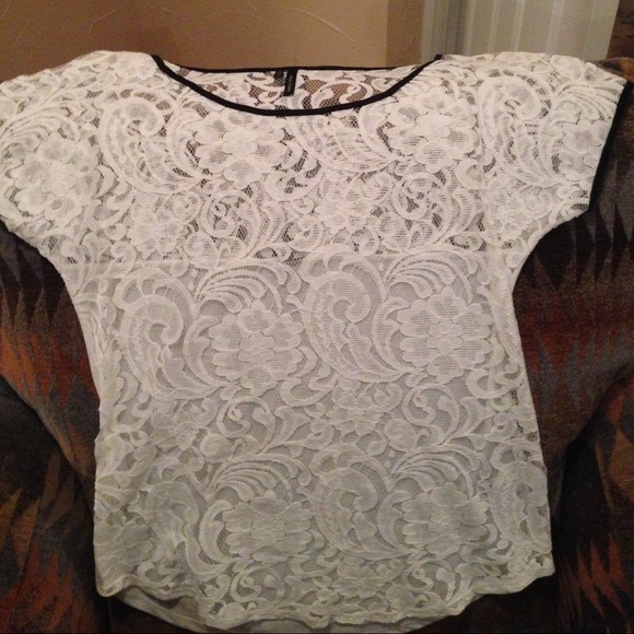White lace Maurice's top