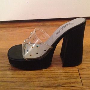 Platform Chunky Sparkle Heel