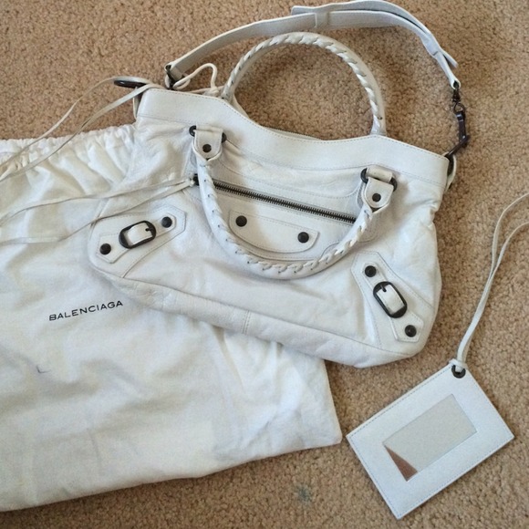 White Balenciaga Purse