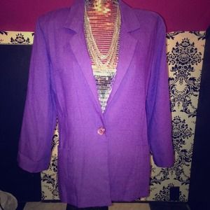 Purple blazer