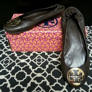 Flash sale!!! Tory Burch chocolate brown revas