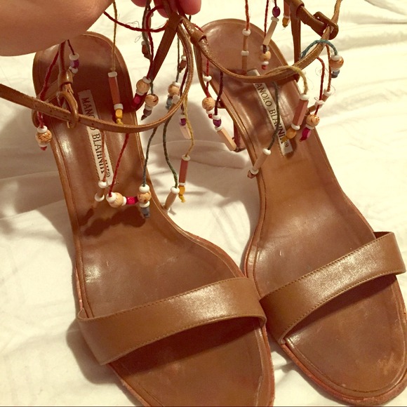 Manolo Blahnik Indian Strap Heels