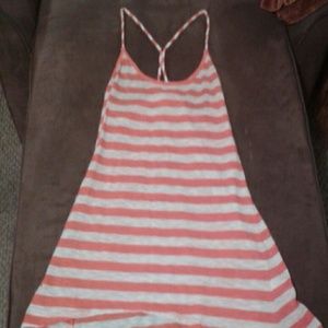 Dark orange sleeveless top