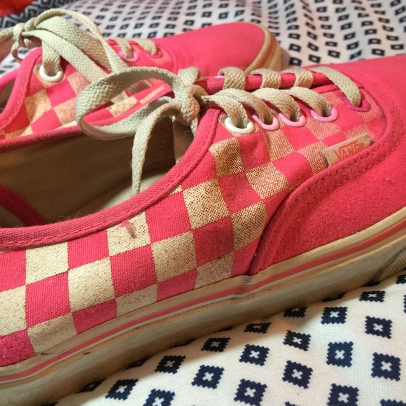 Hot pink vans sneakers size 10 - Picture 4 of 4